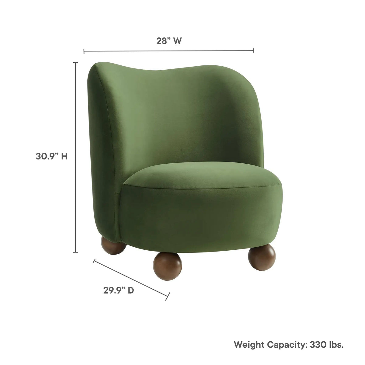 Monroe Performance Velvet Accent Chair by Modway by HouseOfZazla