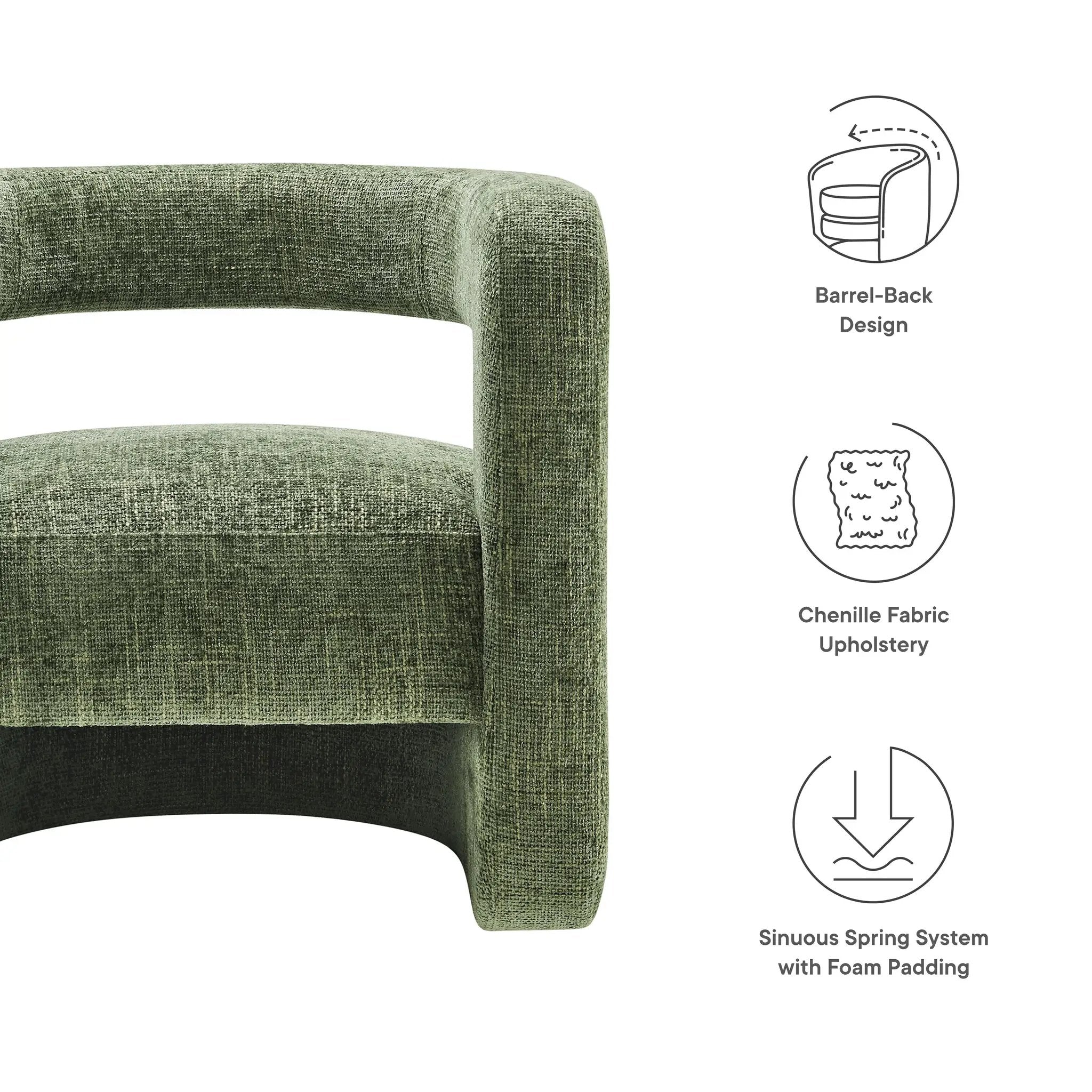 Jaylin Upholstered Chenille Accent Chair by Modway by HouseOfZazla