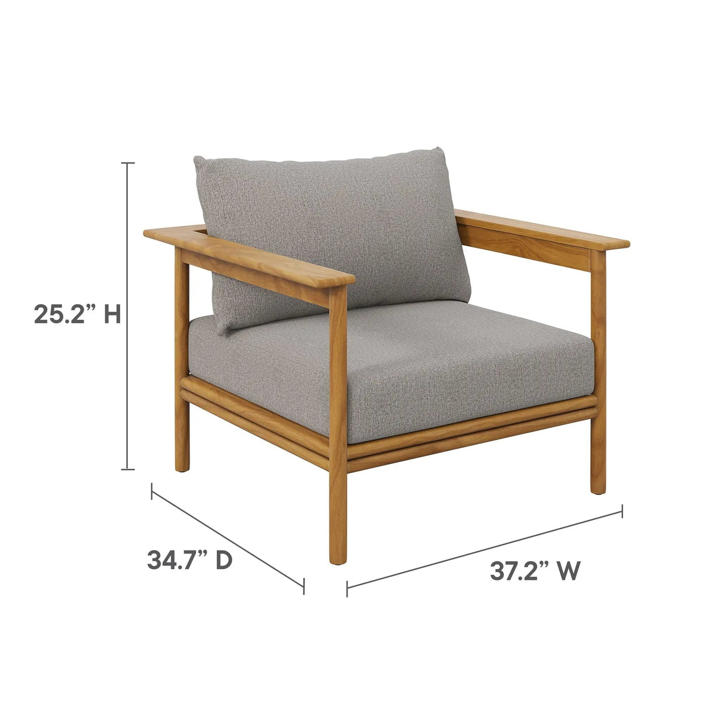 Wren 6-Piece Outdoor Patio Teak Wood Furniture Set by Modway by HouseOfZazla