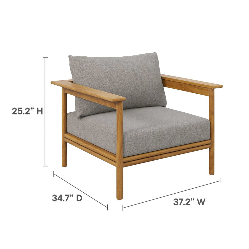 Wren 6-Piece Outdoor Patio Teak Wood Furniture Set by Modway by HouseOfZazla