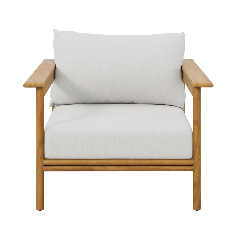 Wren Outdoor Patio Teak Wood Armchair Set of 2 by Modway by HouseOfZazla