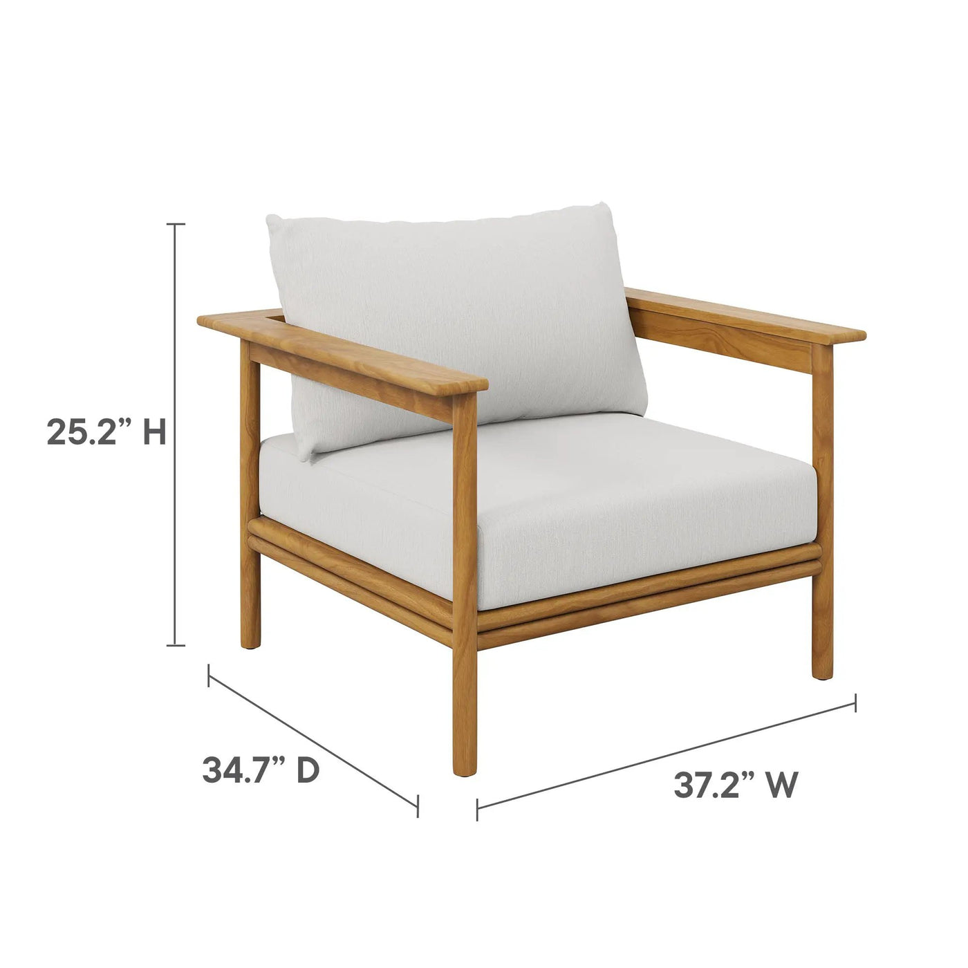 Wren 4-Piece Outdoor Patio Teak Wood Furniture Set by Modway by HouseOfZazla