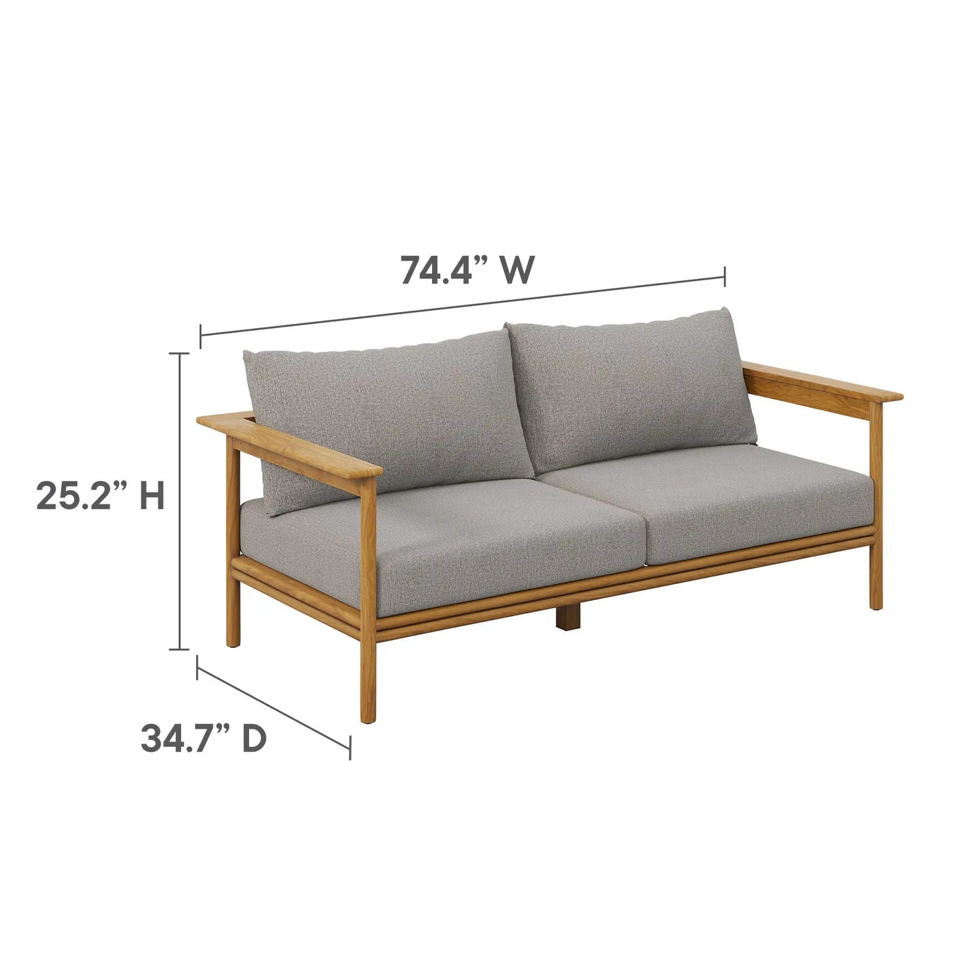 Wren 6-Piece Outdoor Patio Teak Wood Furniture Set by Modway by HouseOfZazla