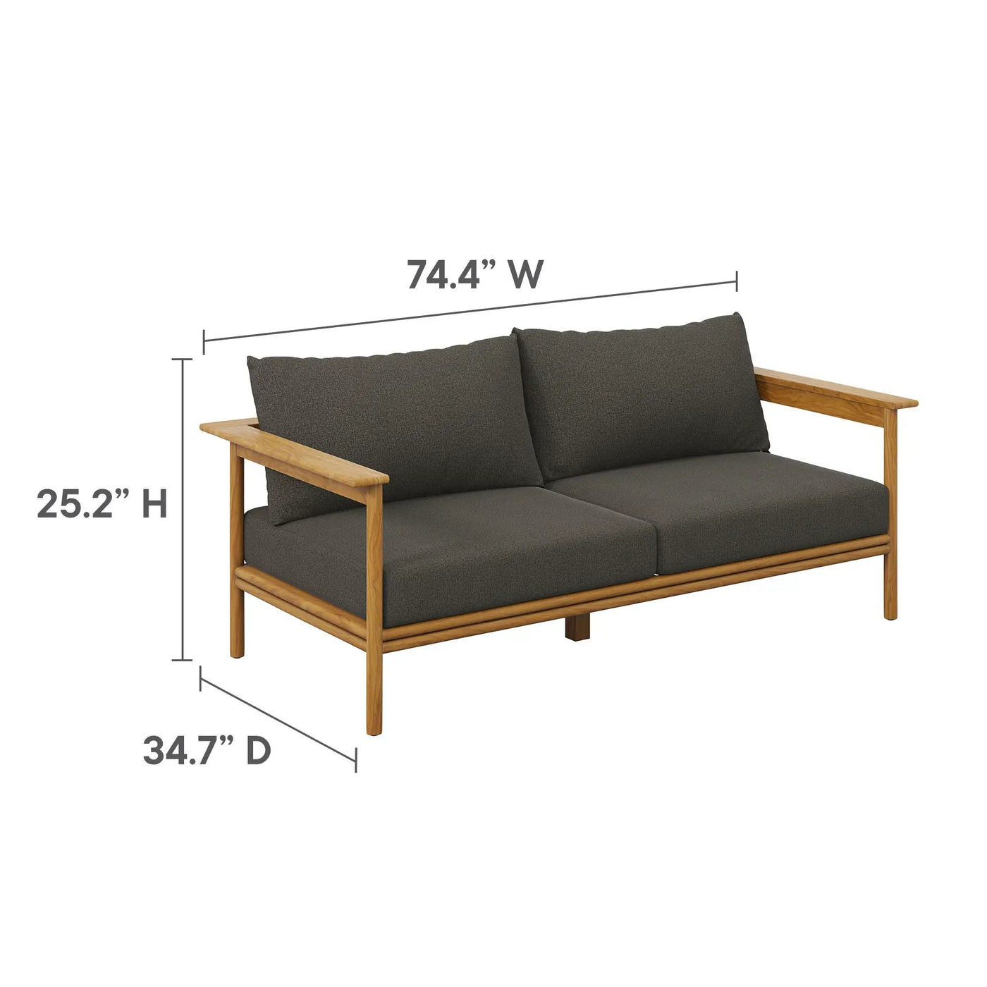 Wren 6-Piece Outdoor Patio Teak Wood Furniture Set by Modway by HouseOfZazla