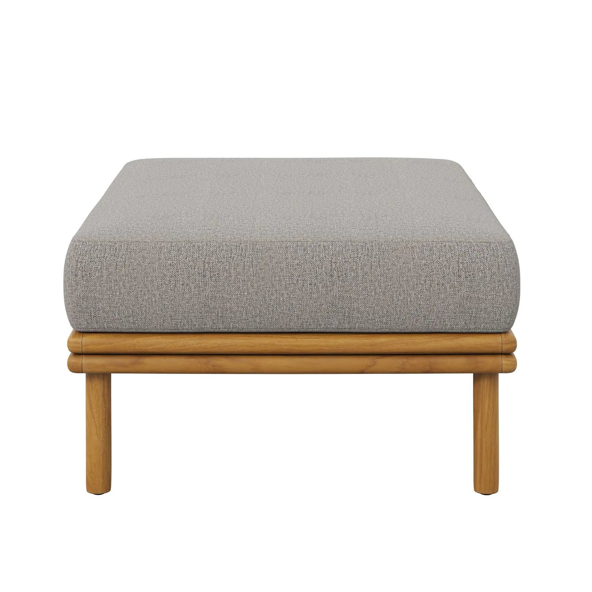 Wren Outdoor Patio Teak Wood Ottoman By Modway by HouseOfZazla