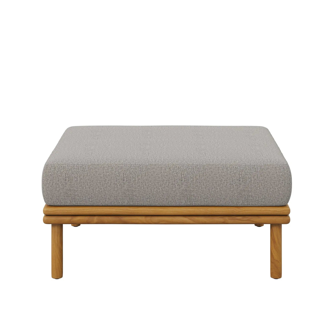 Wren Outdoor Patio Teak Wood Ottoman By Modway by HouseOfZazla