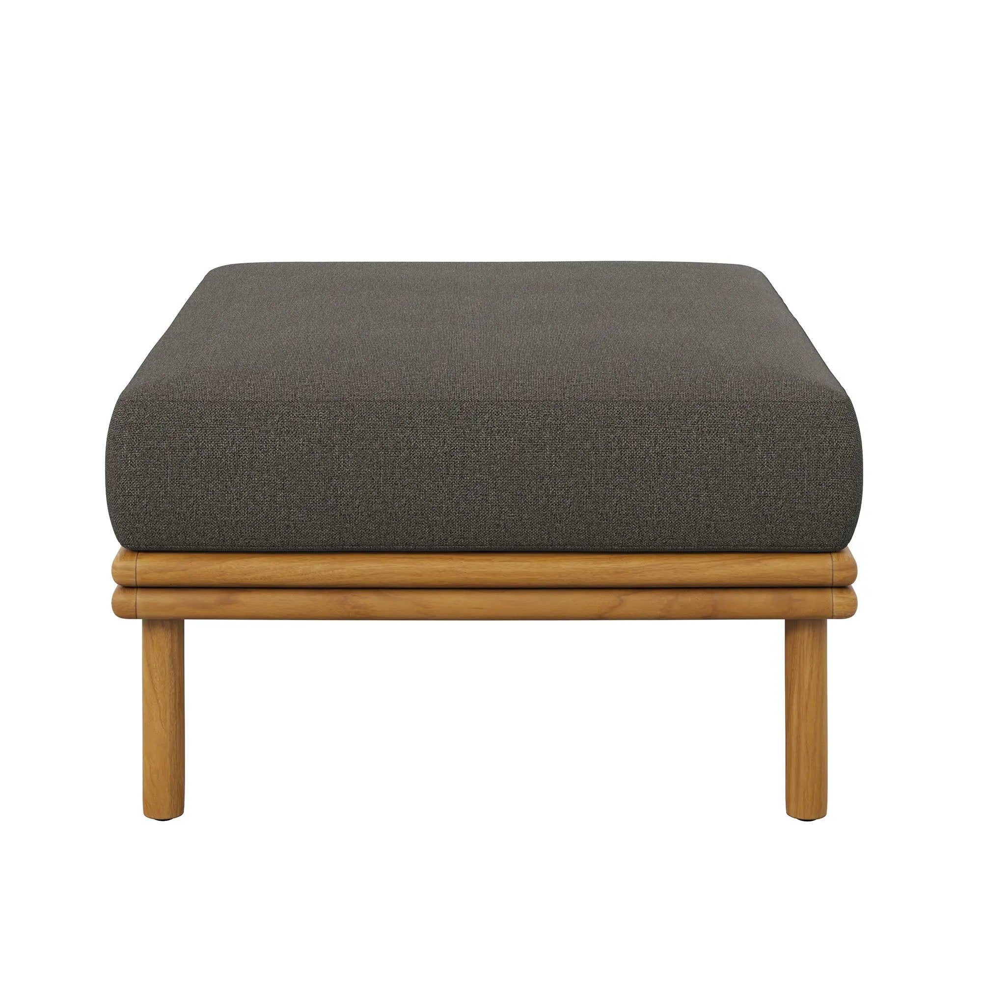 Wren Outdoor Patio Teak Wood Ottoman By Modway by HouseOfZazla