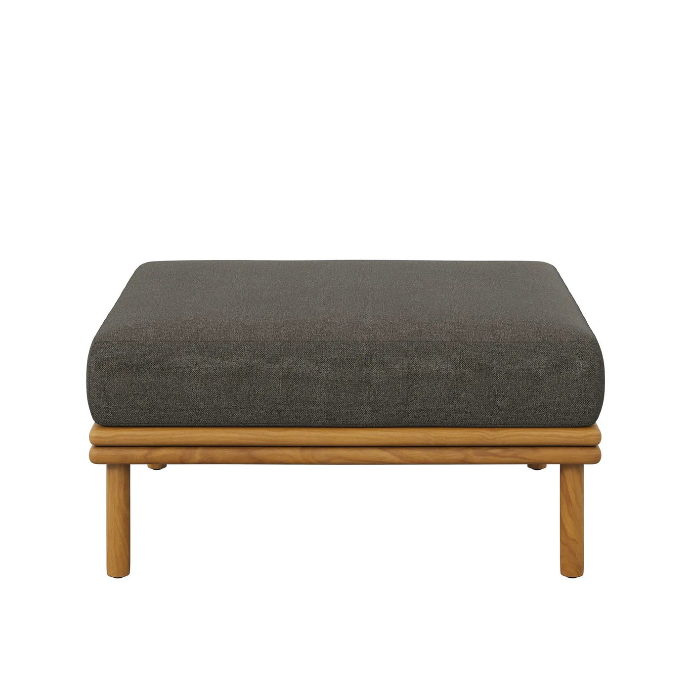 Wren Outdoor Patio Teak Wood Ottoman By Modway by HouseOfZazla
