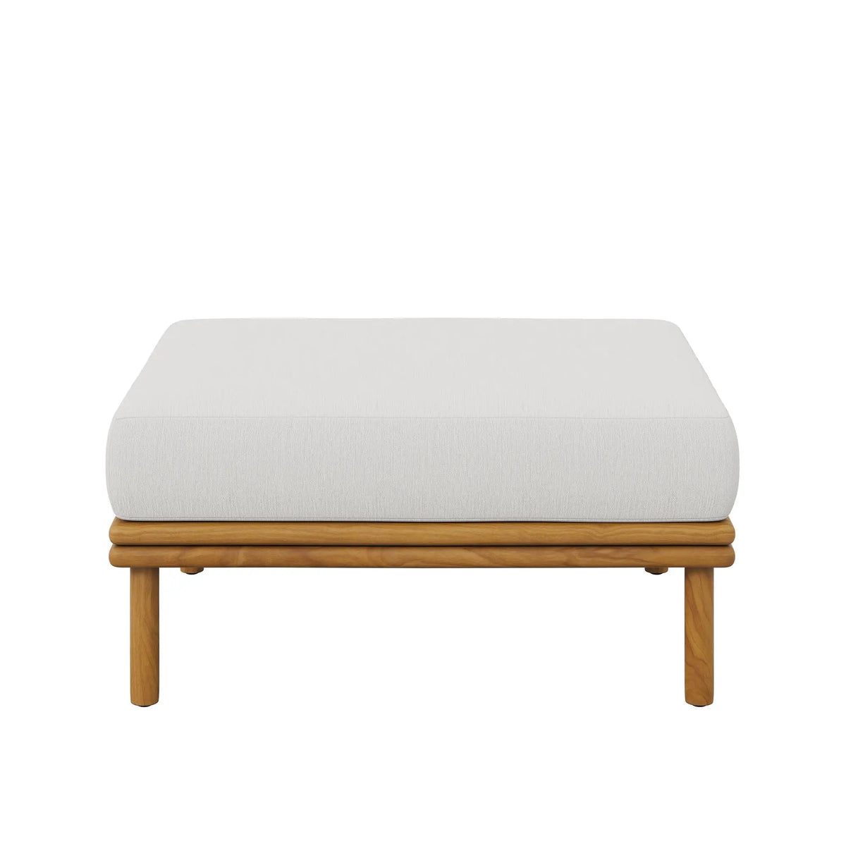 Wren Outdoor Patio Teak Wood Ottoman By Modway by HouseOfZazla