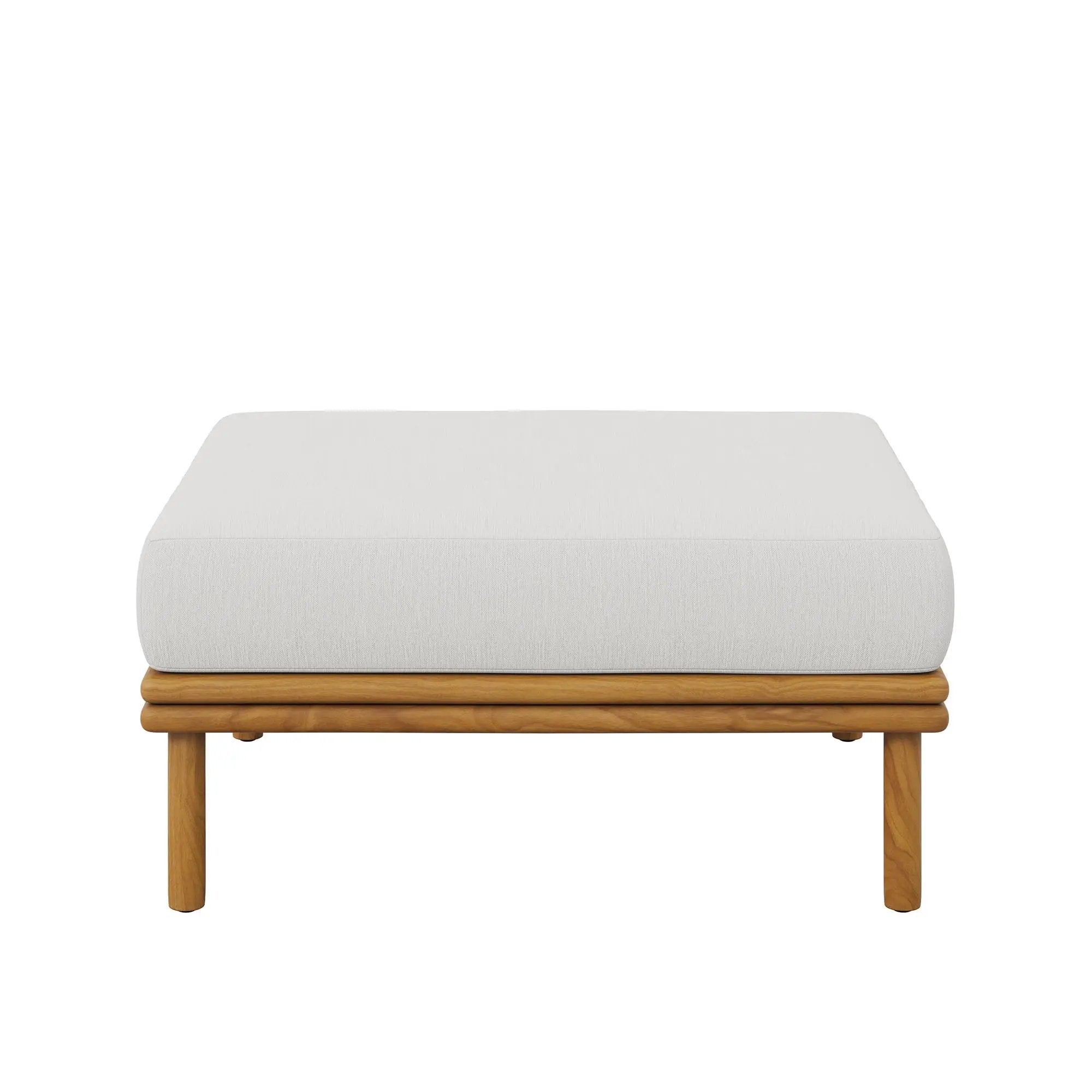 Wren Outdoor Patio Teak Wood Ottoman By Modway by HouseOfZazla
