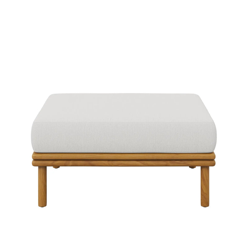 Wren Outdoor Patio Teak Wood Ottoman By Modway by HouseOfZazla