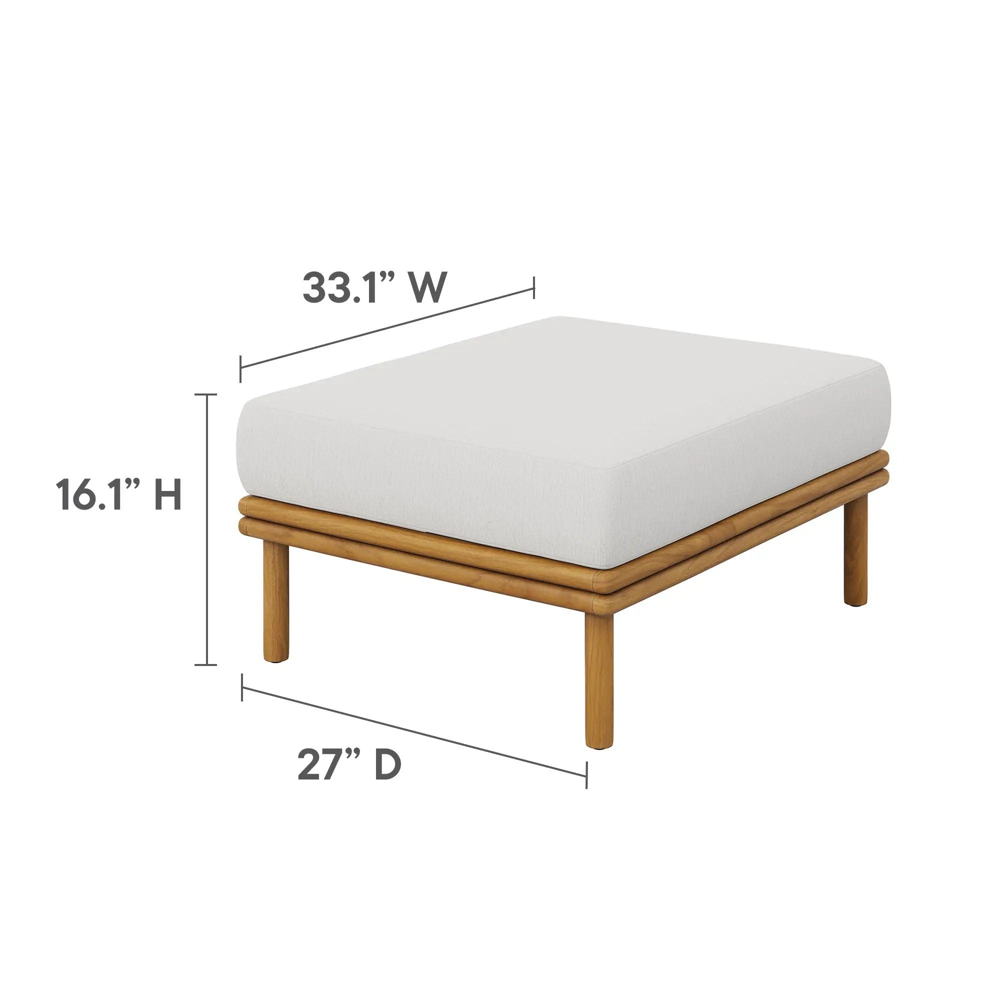 Wren 6-Piece Outdoor Patio Teak Wood Furniture Set by Modway by HouseOfZazla