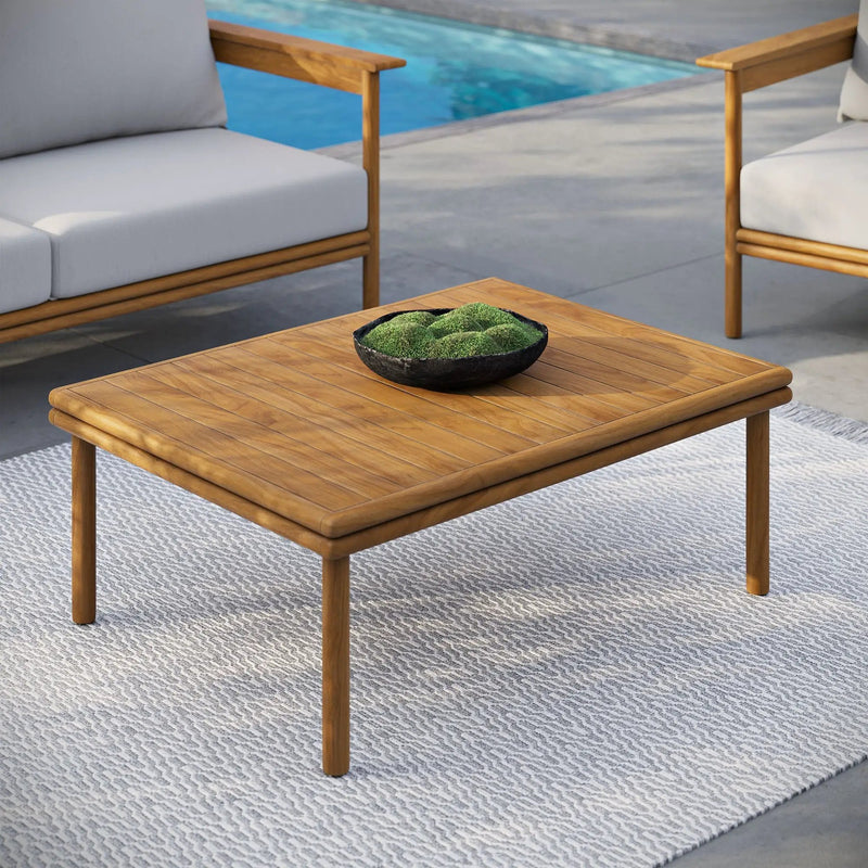 Wren Outdoor Patio Teak Wood Coffee Table by Modway by HouseOfZazla