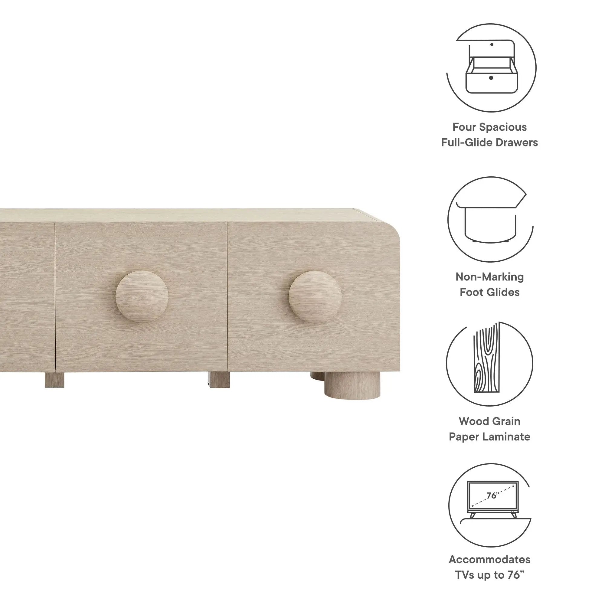 Sonnet 69" Low Profile TV Stand by Modway by HouseOfZazla