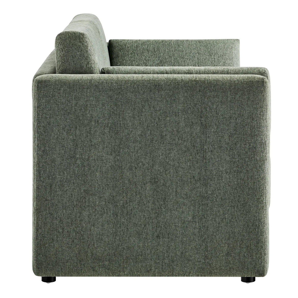 Linden Upholstered Heathered Chenille Small Sofa by HouseOfZazla