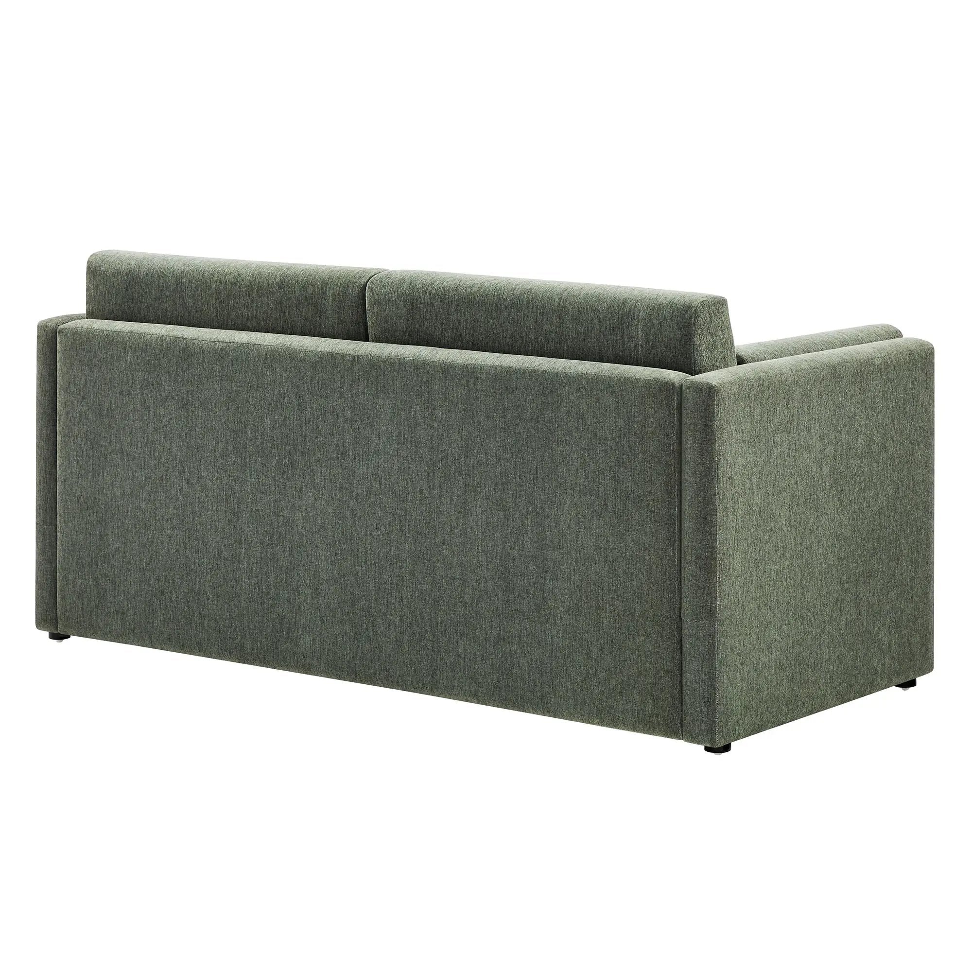 Linden Upholstered Heathered Chenille Small Sofa by HouseOfZazla