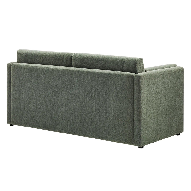 Linden Upholstered Heathered Chenille Small Sofa by HouseOfZazla