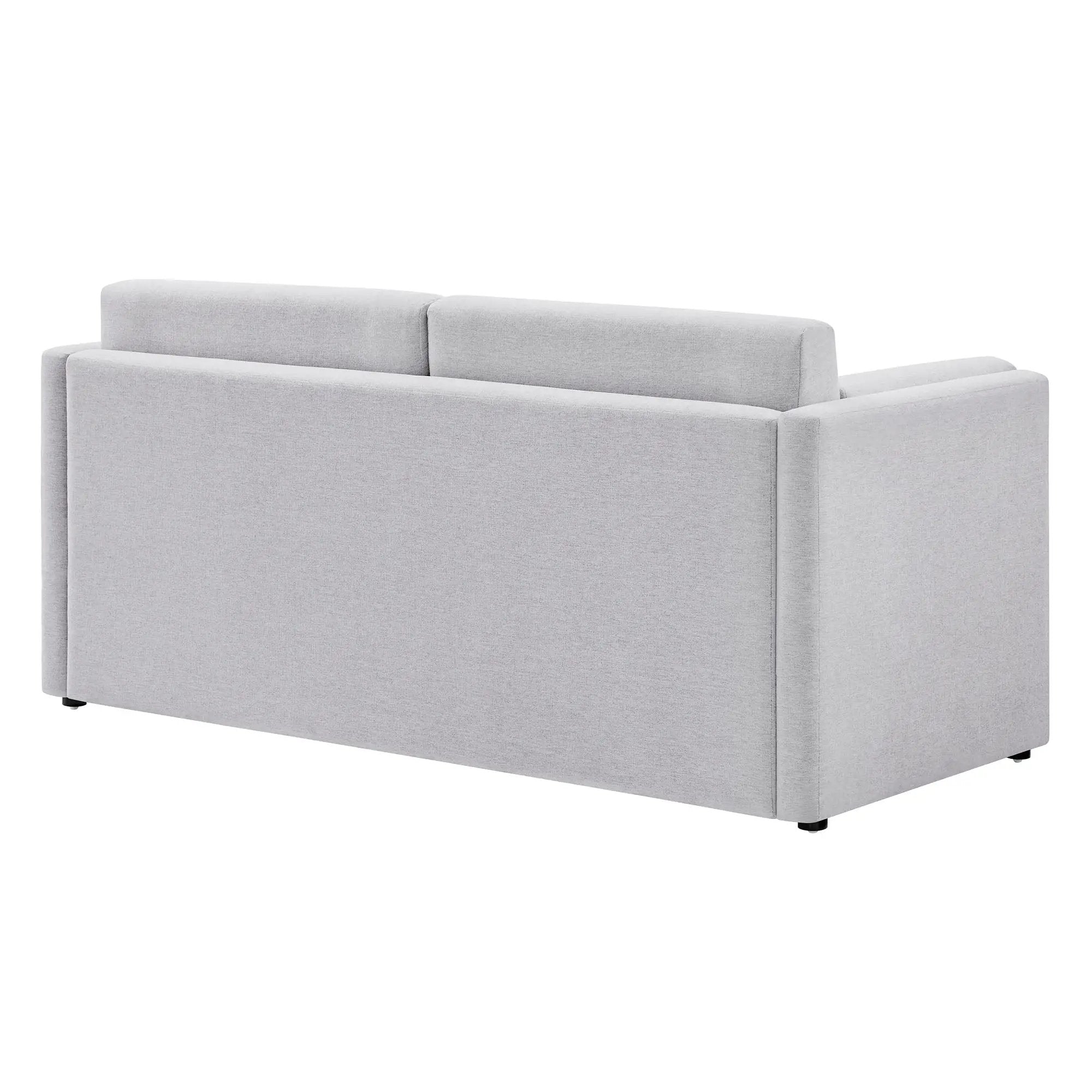 Linden Upholstered Heathered Chenille Small Sofa by HouseOfZazla