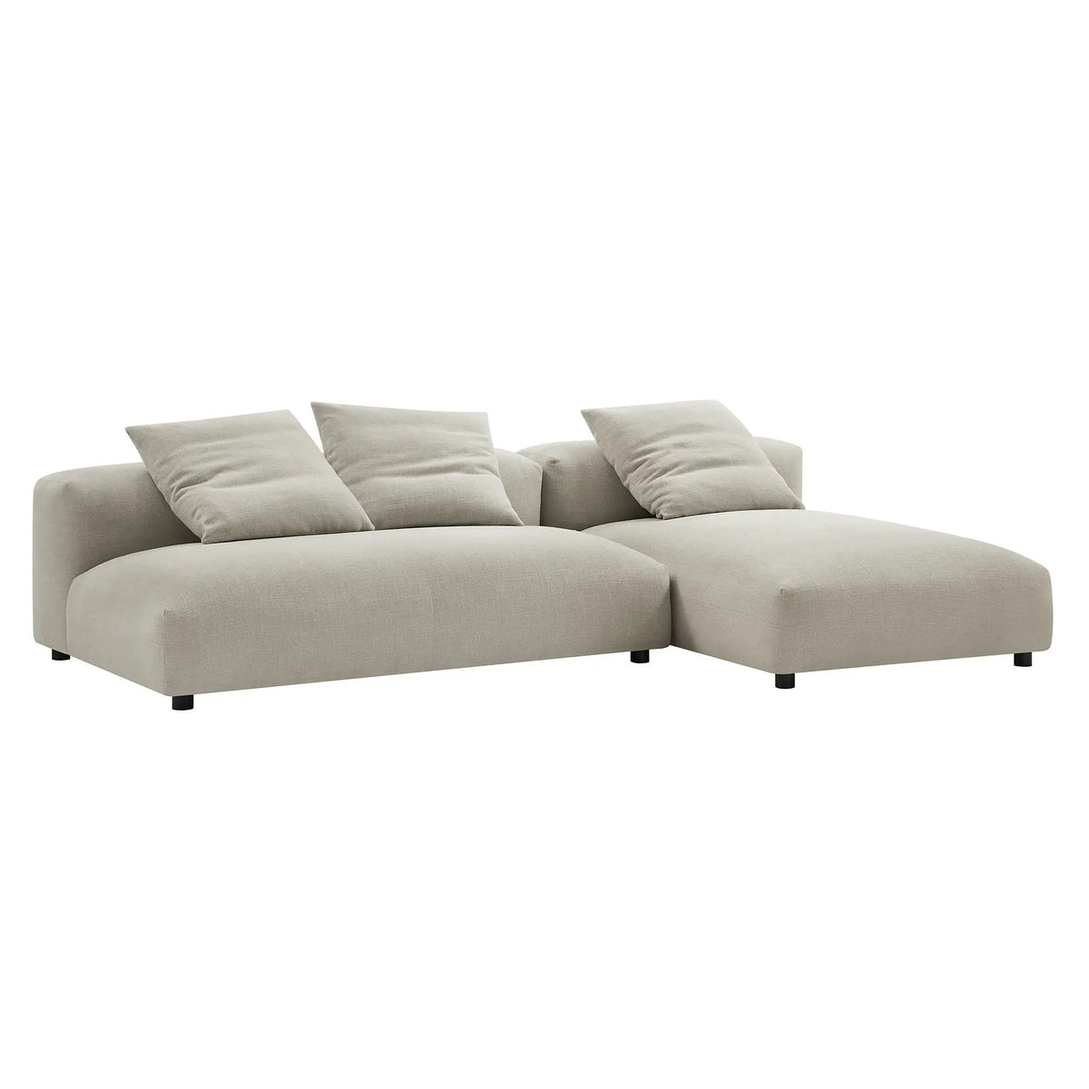 Solace 2-Piece Modular Upholstered Fabric Sectional Sofa with Chaise by Modway by HouseOfZazla
