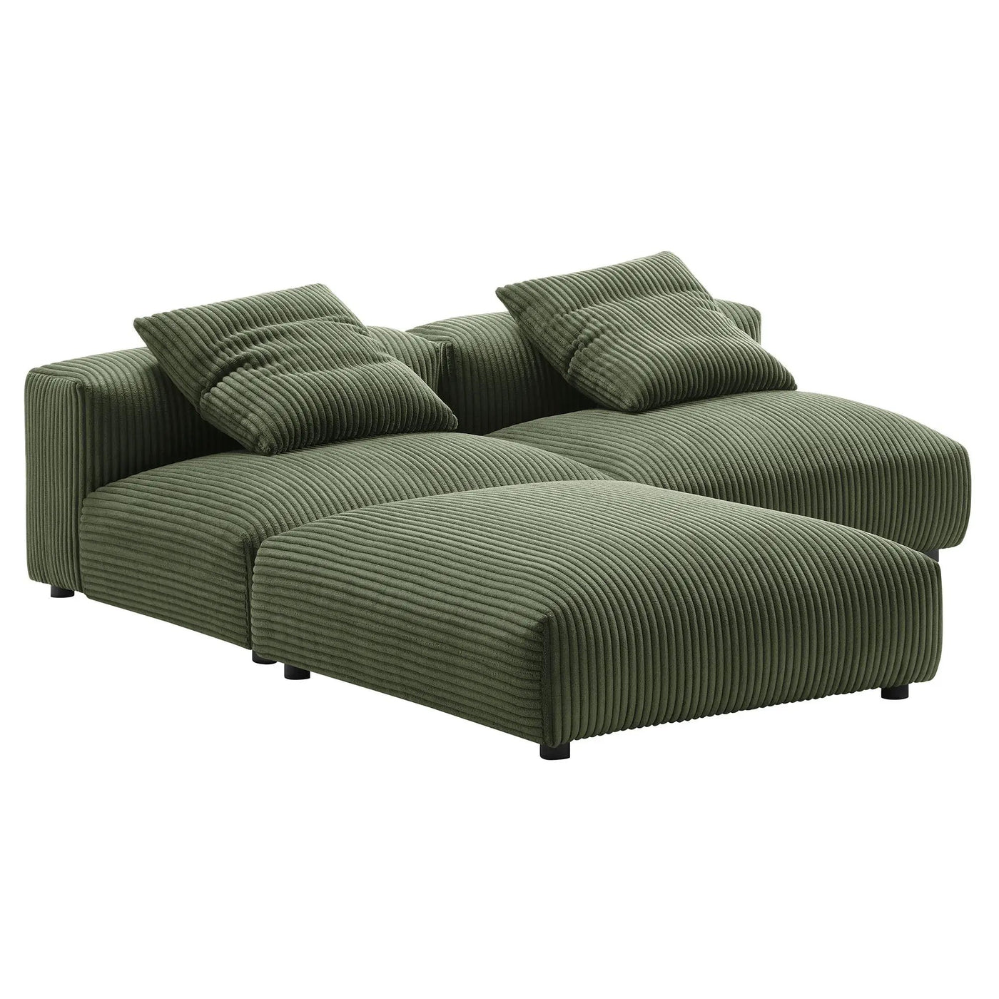 Solace 3-Piece Modular Corduroy Upholstered Sectional Sofa by Modway by HouseOfZazla