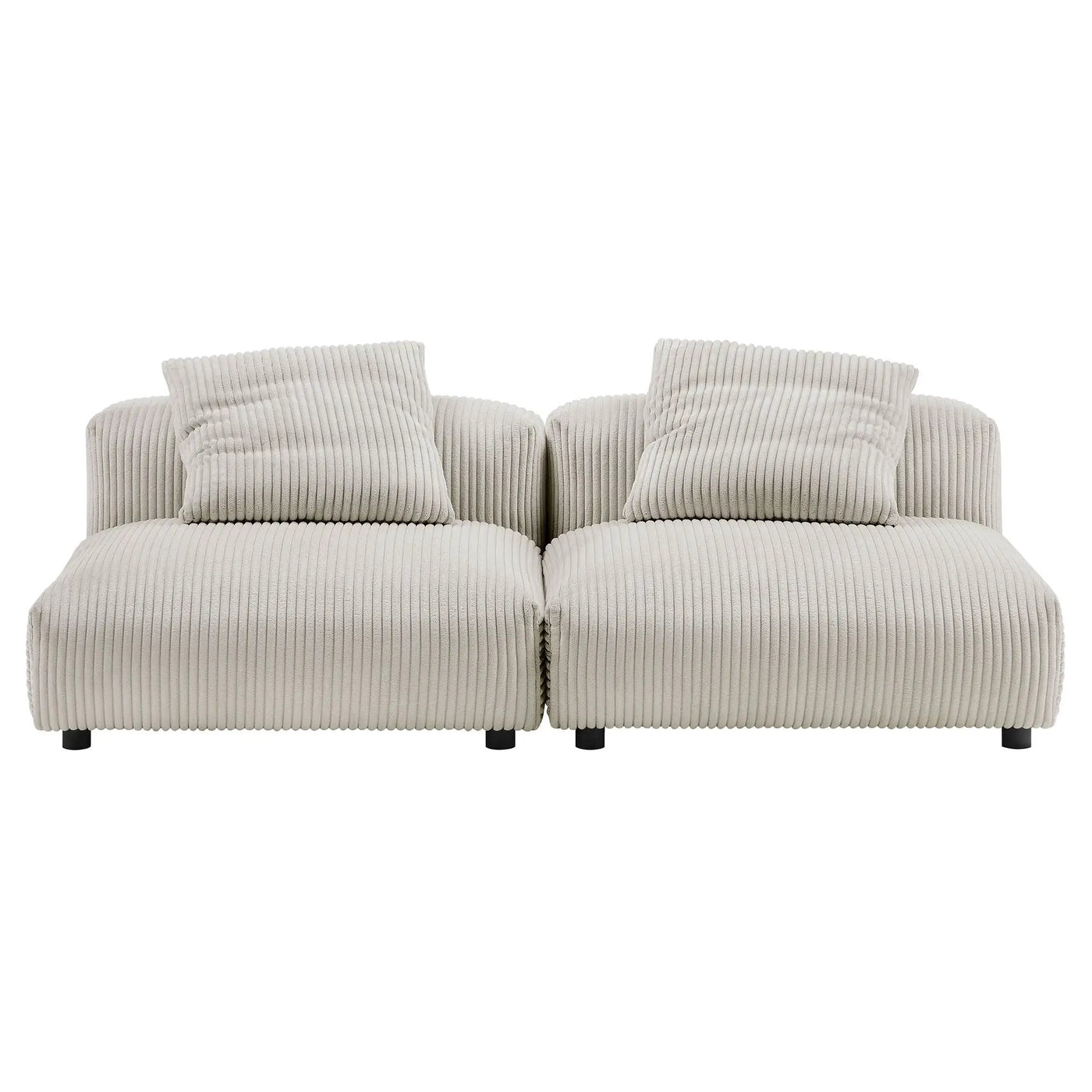 Solace 2-Piece Modular Corduroy Upholstered Sofa by Modway by HouseOfZazla