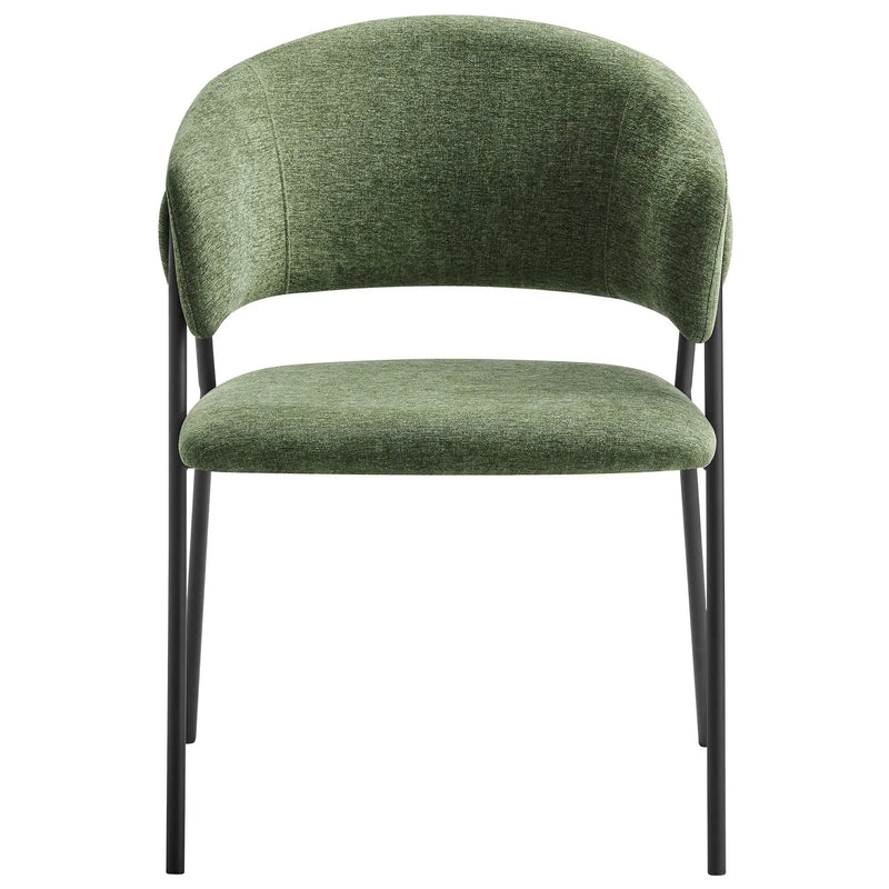 Nella Upholstered Heathered Chenille Dining Chairs Set of 2 by Modway by HouseOfZazla