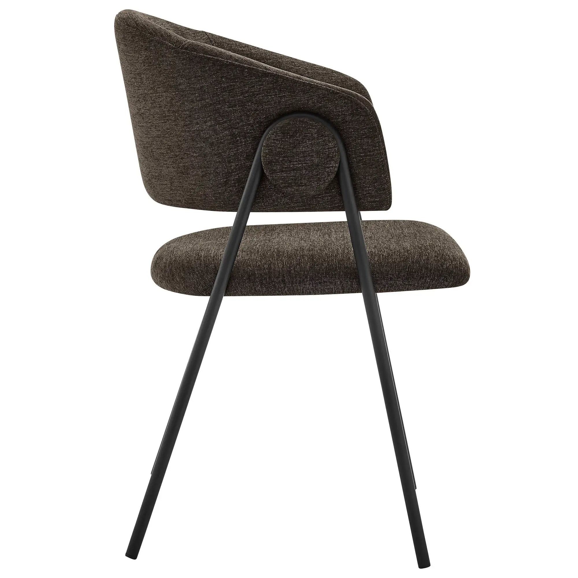 Nella Upholstered Heathered Chenille Dining Chairs Set of 2 by Modway by HouseOfZazla