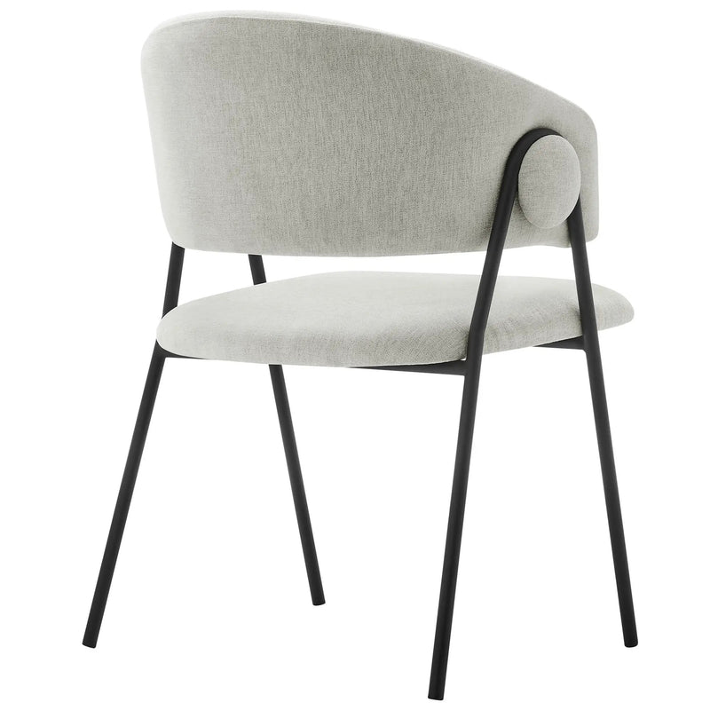 Nella Upholstered Heathered Chenille Dining Chairs Set of 2 by Modway by HouseOfZazla