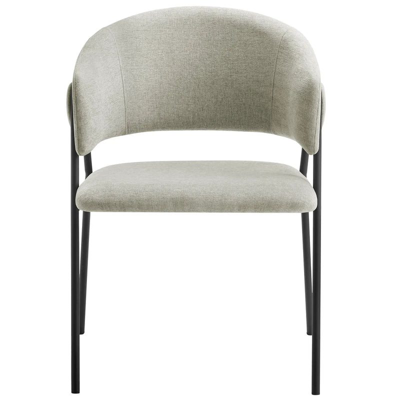 Nella Upholstered Heathered Chenille Dining Chairs Set of 2 by Modway by HouseOfZazla