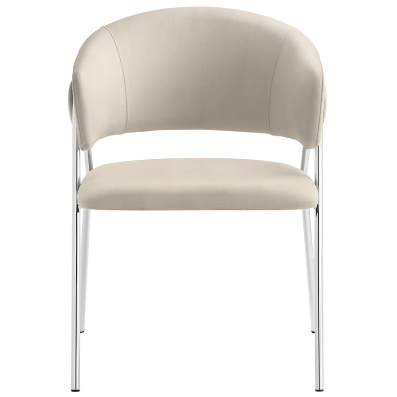Nella Upholstered Performance Velvet Dining Chair Set of 2 by HouseOfZazla