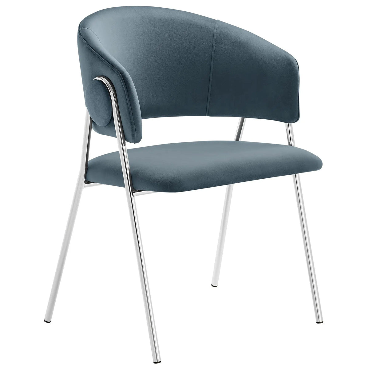 Nella Upholstered Performance Velvet Dining Chair Set of 2 by HouseOfZazla