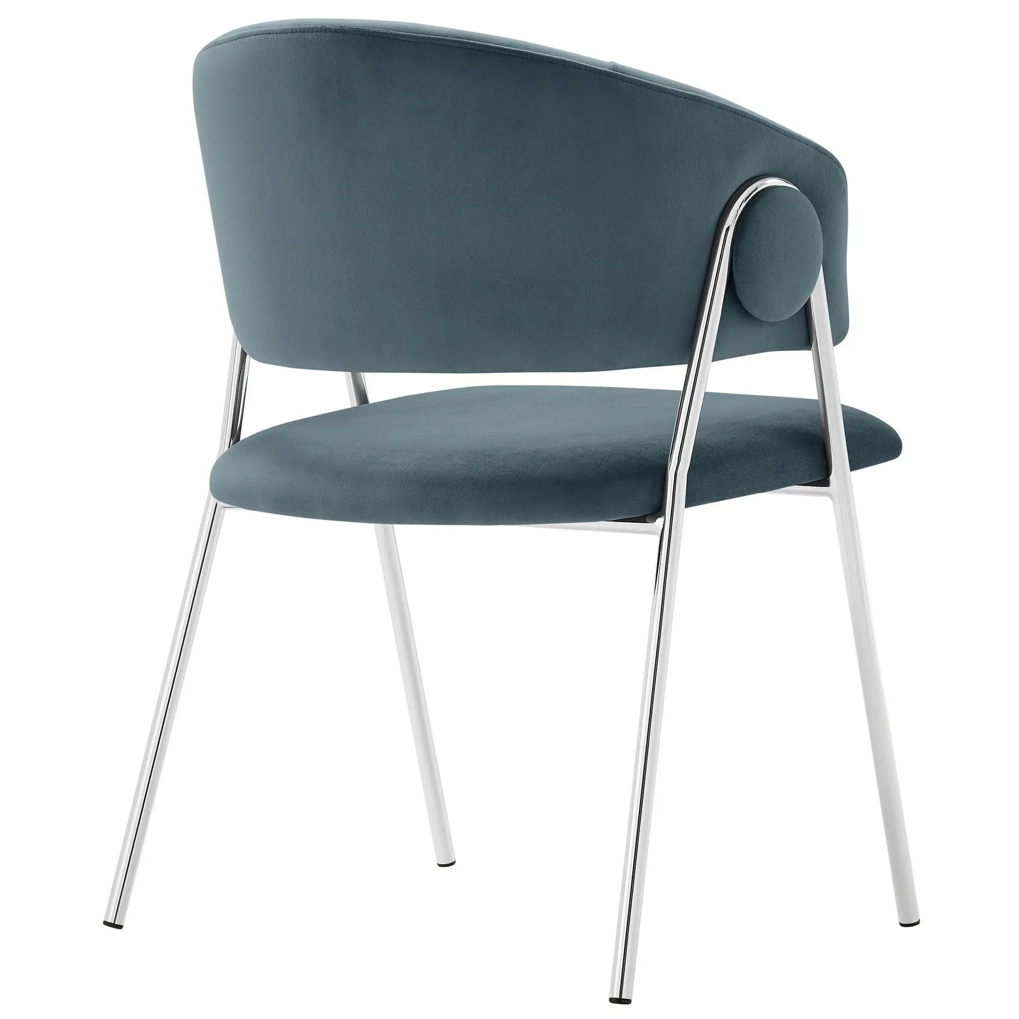 Nella Upholstered Performance Velvet Dining Chair Set of 2 by HouseOfZazla