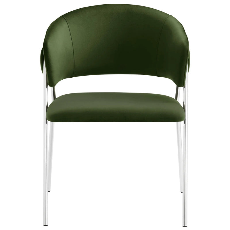 Nella Upholstered Performance Velvet Dining Chair Set of 2 by HouseOfZazla