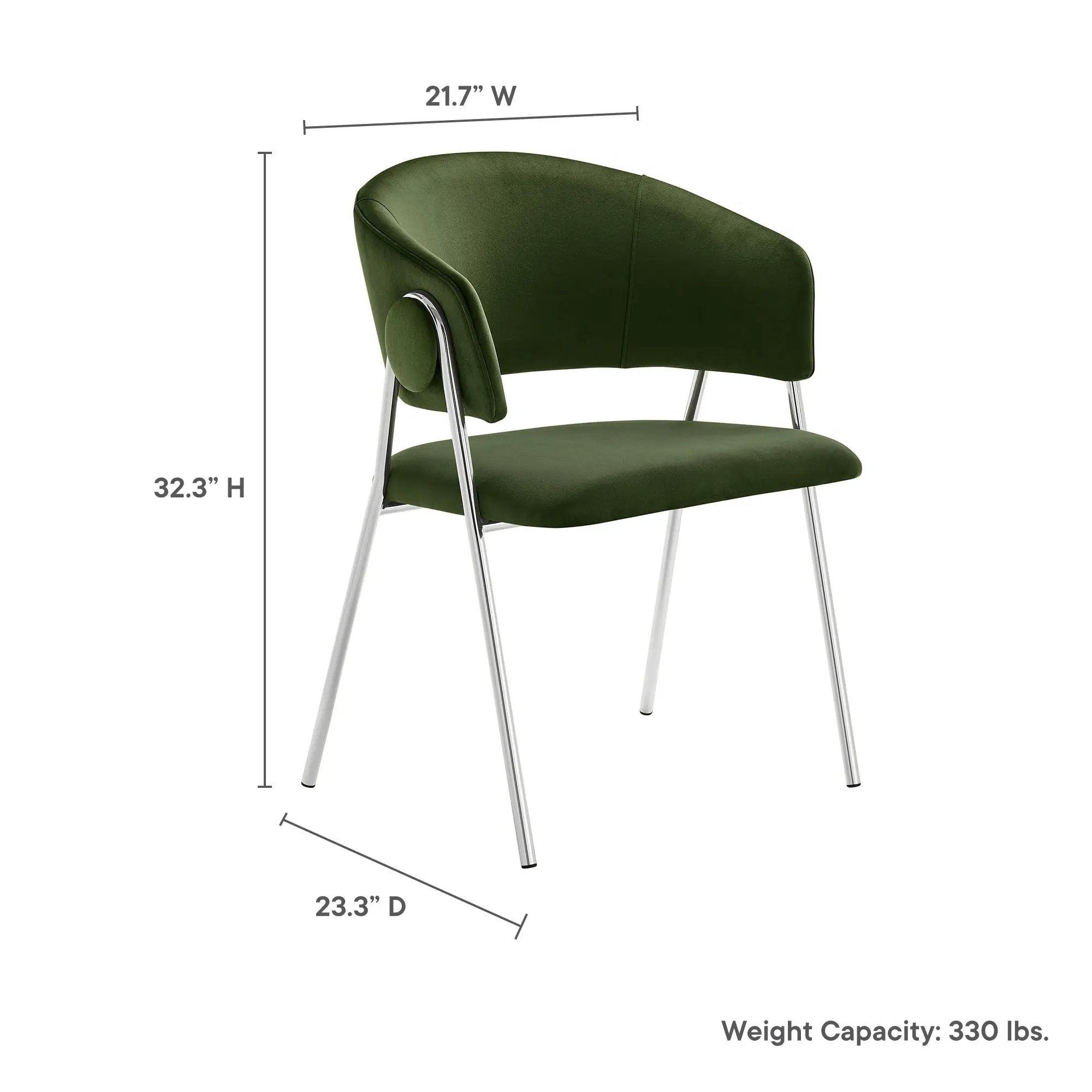 Nella Upholstered Performance Velvet Dining Chair Set of 2 by HouseOfZazla