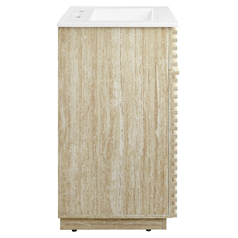 Render 24" Faux Travertine Bathroom Vanity With Sink by Modway by HouseOfZazla