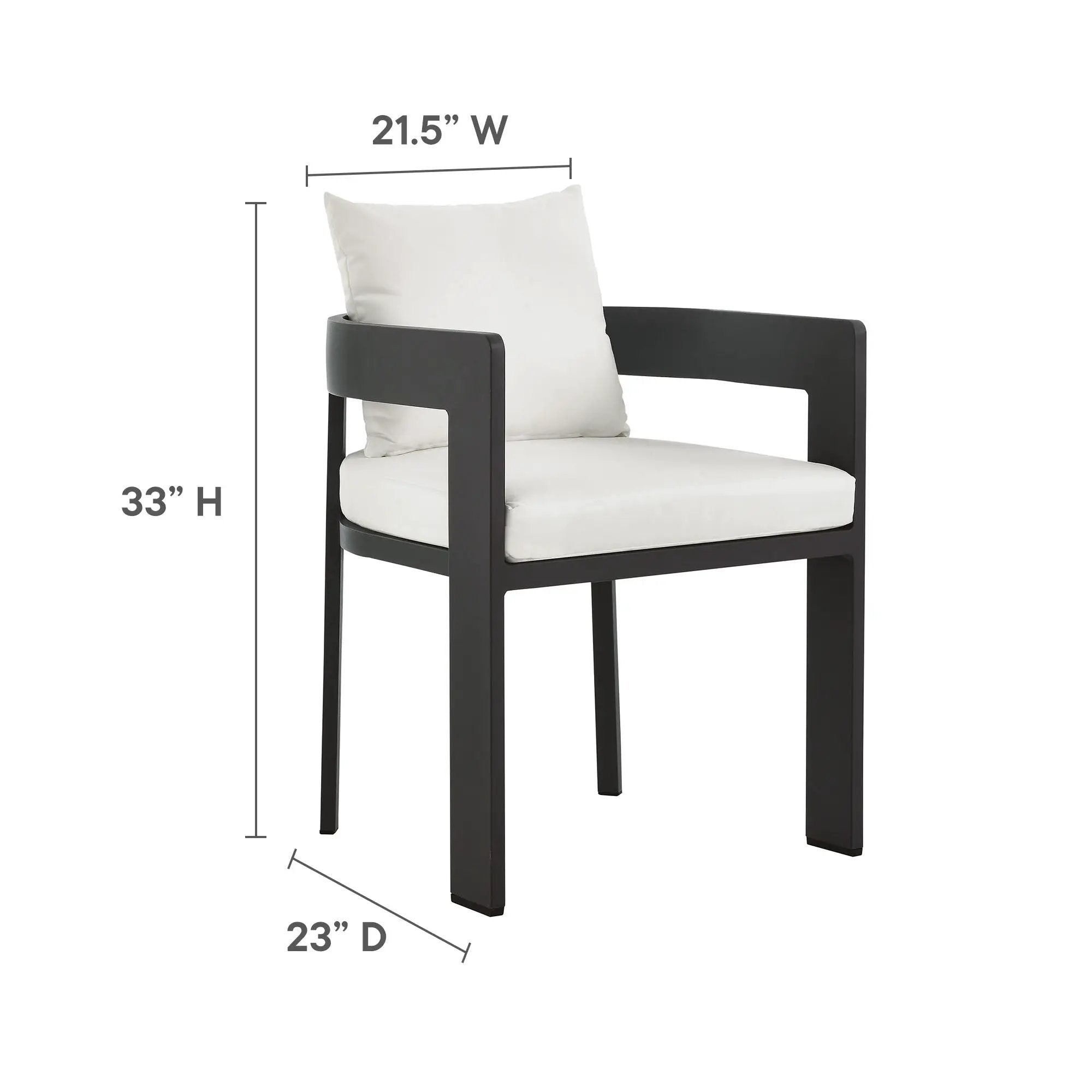 Tahoe Outdoor Patio Aluminum Dining Chair by Modway by HouseOfZazla