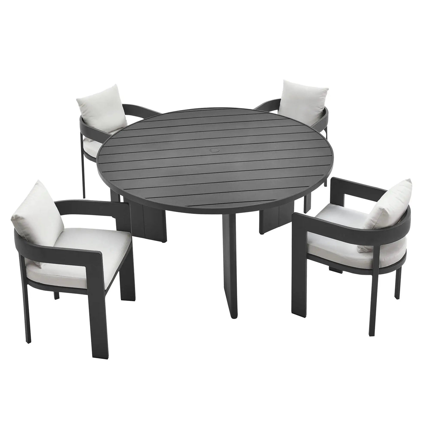 Tahoe 5-Piece Outdoor Patio Aluminum Dining Set by Modway by HouseOfZazla