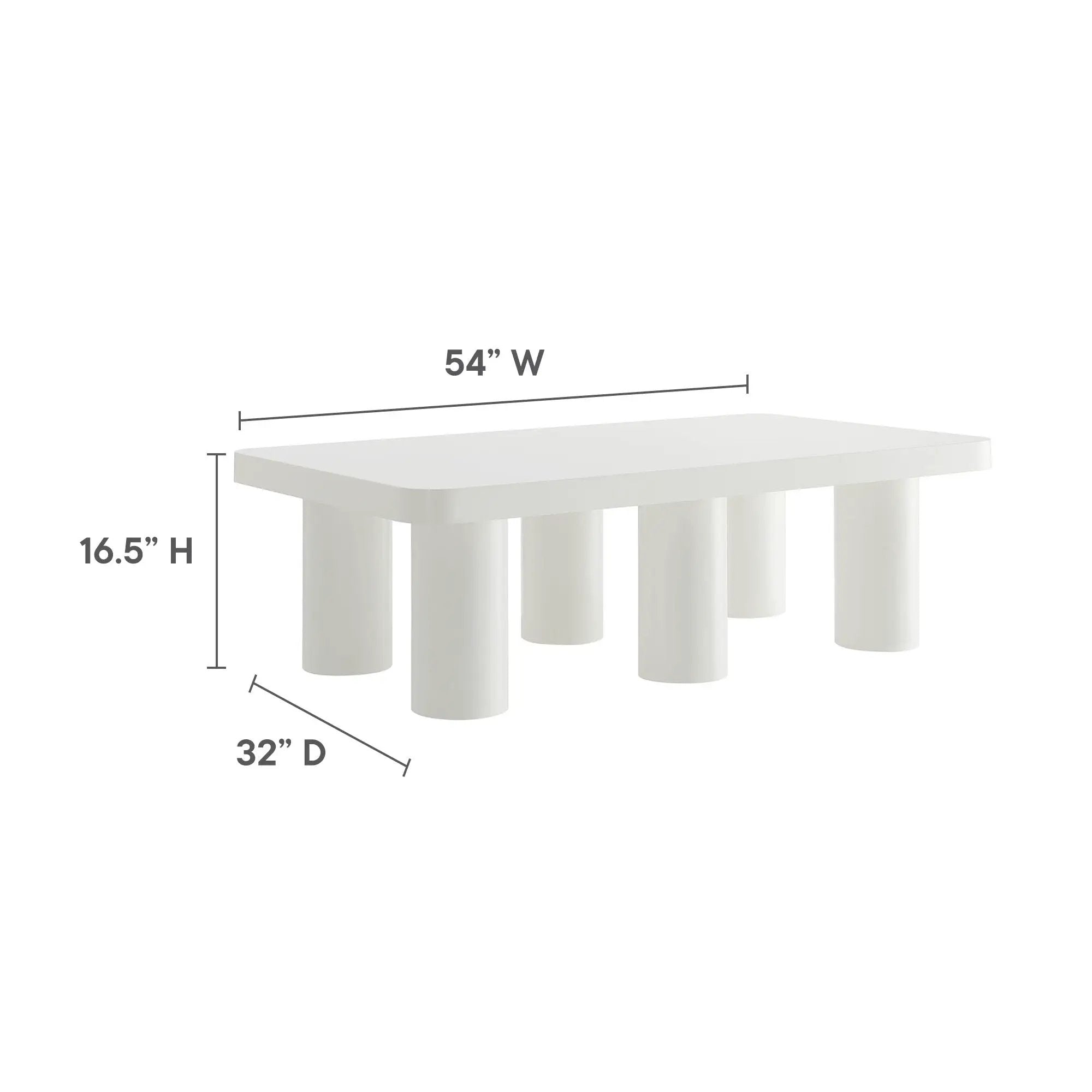 Cleo 54-Inch Rectangular Coffee Table by Modway by HouseOfZazla