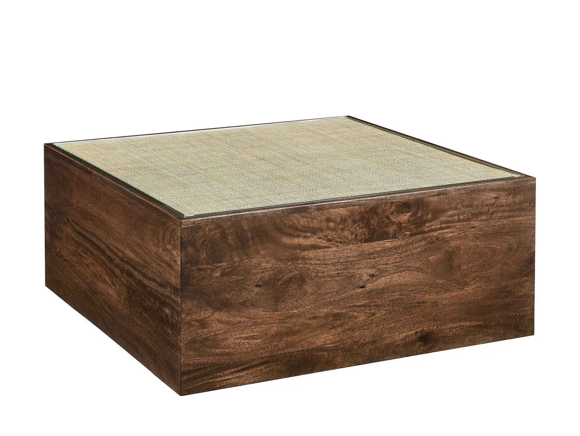 Truett Square Wood Rattan Coffee Table by Modway by HouseOfZazla