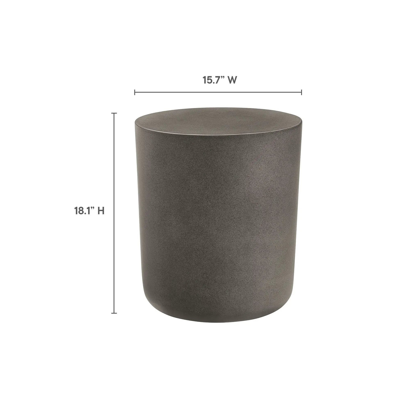 Brion Indoor-Outdoor Patio Concrete Stool by Modway by HouseOfZazla