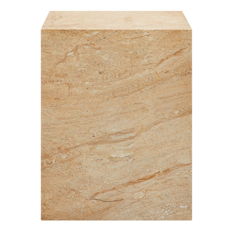 Jordana Square Plinth Indoor - Outdoor Patio Concrete Side Table by HouseOfZazla