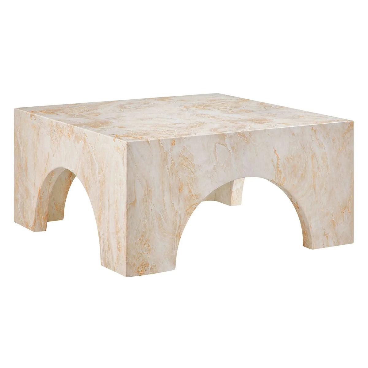 Valen Indoor - Outdoor Patio Arched Concrete Coffee Table by Modway by HouseOfZazla
