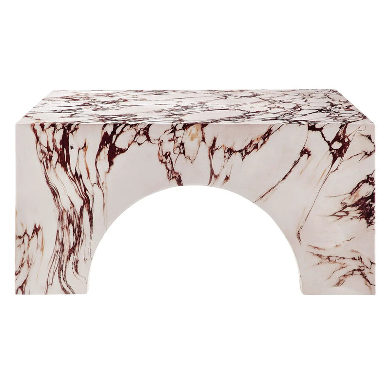 Valen Indoor - Outdoor Patio Arched Concrete Coffee Table by Modway by HouseOfZazla