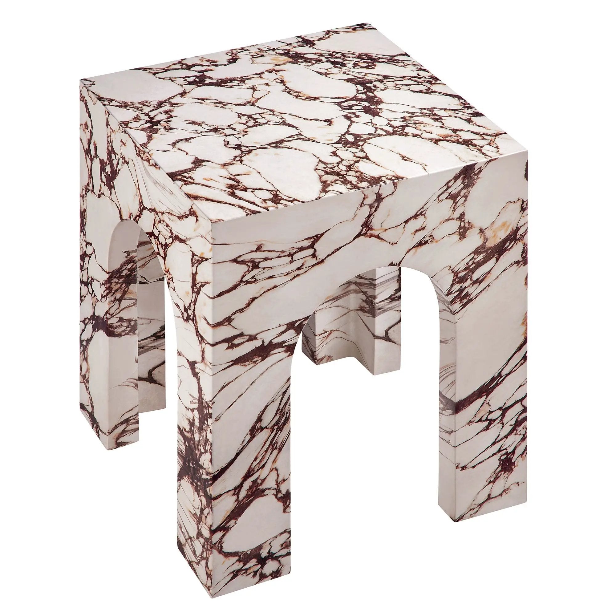 Valen Square Indoor-Outdoor Patio Arched Concrete Side Table by Modway by HouseOfZazla