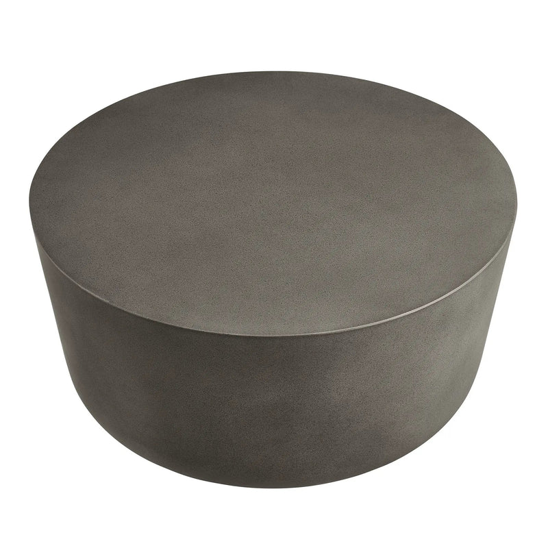 Brion Round Indoor-Outdoor Concrete Coffee Table by Modway by HouseOfZazla
