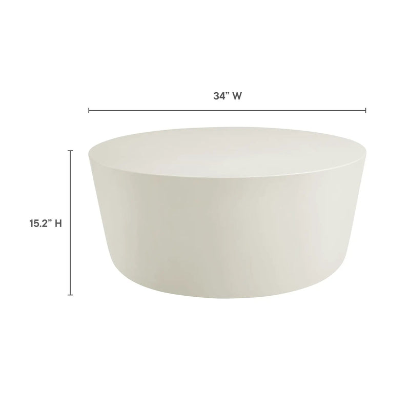 Brion Round Indoor-Outdoor Concrete Coffee Table by Modway by HouseOfZazla