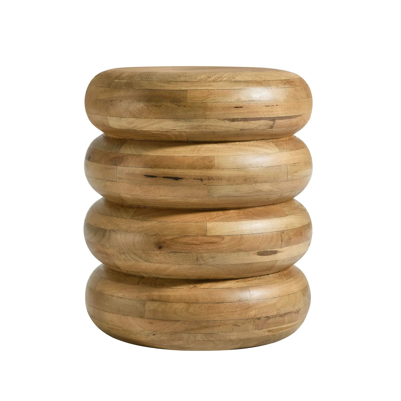 Ellery Round Stacked Wood Side Table by Modway by HouseOfZazla