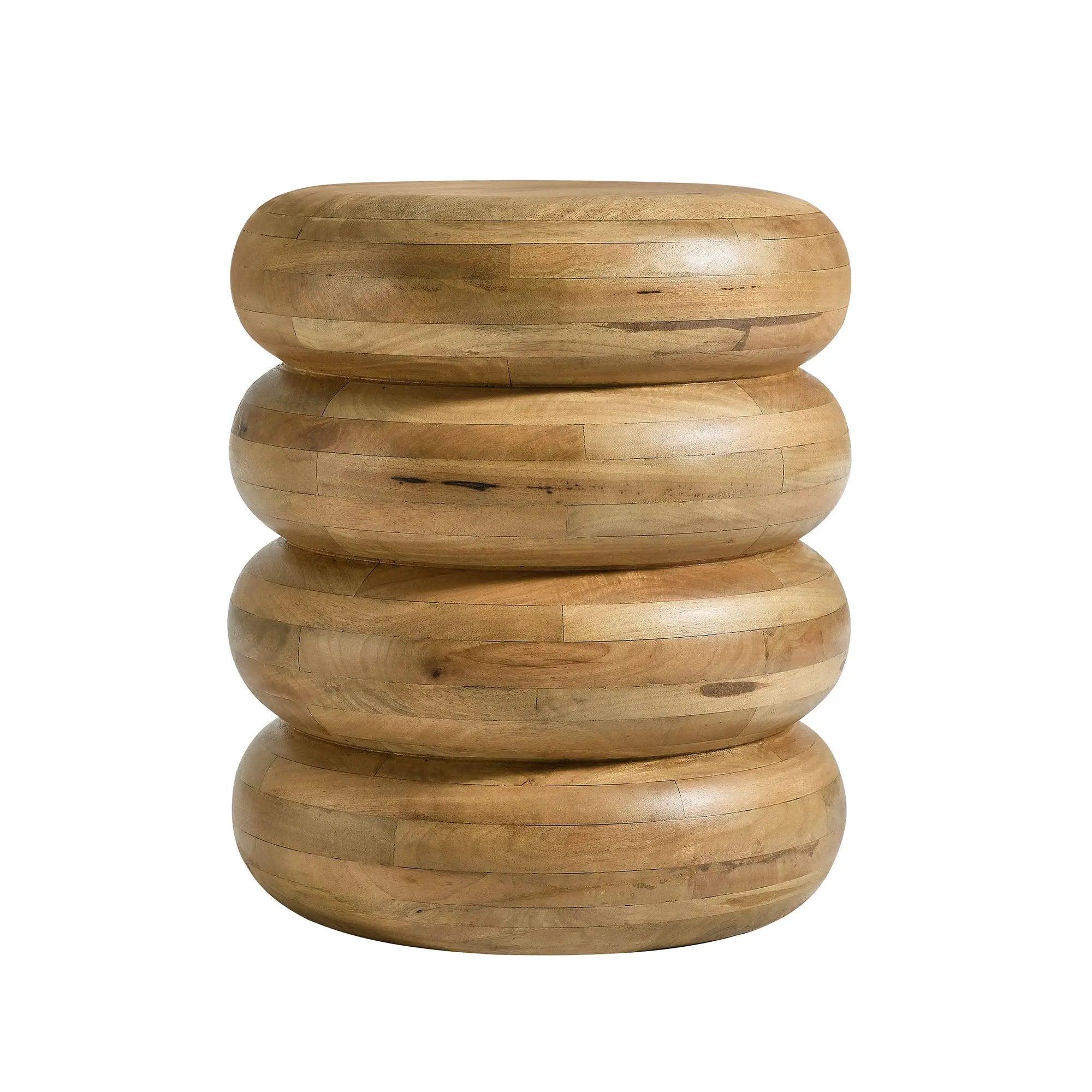 Ellery Round Stacked Wood Side Table by Modway by HouseOfZazla