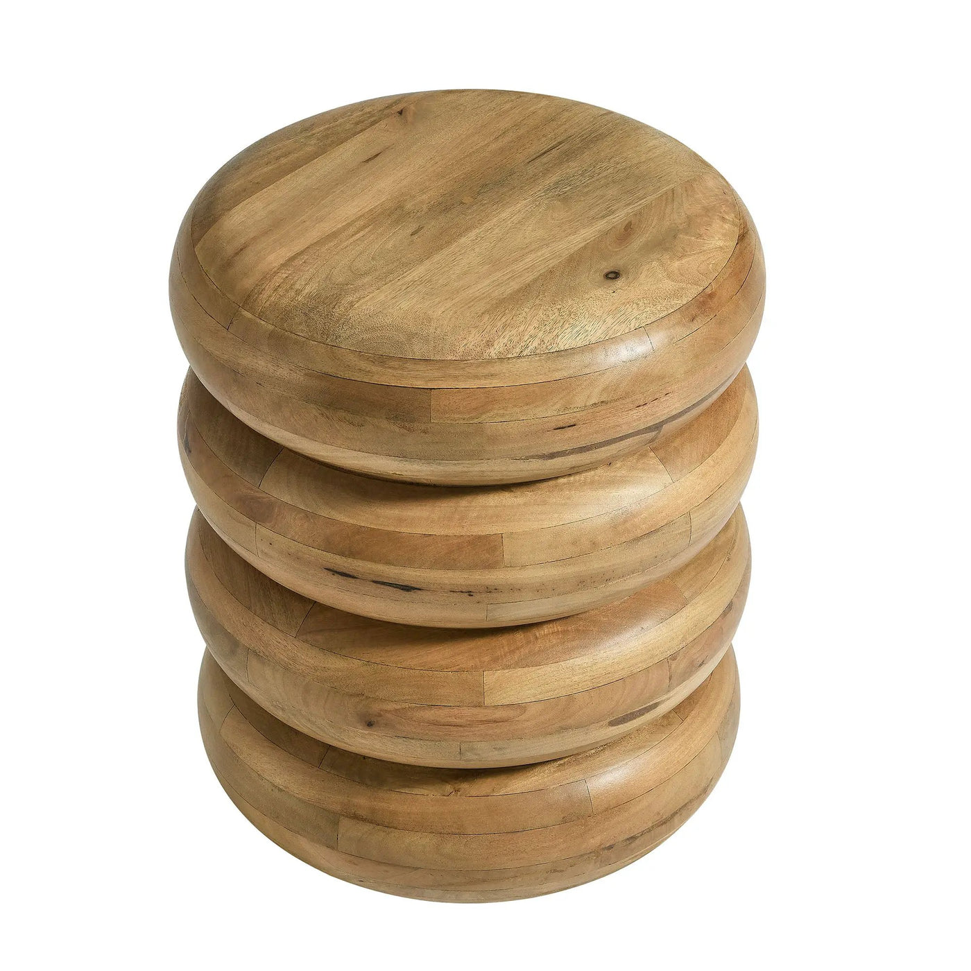 Ellery Round Stacked Wood Side Table by Modway by HouseOfZazla
