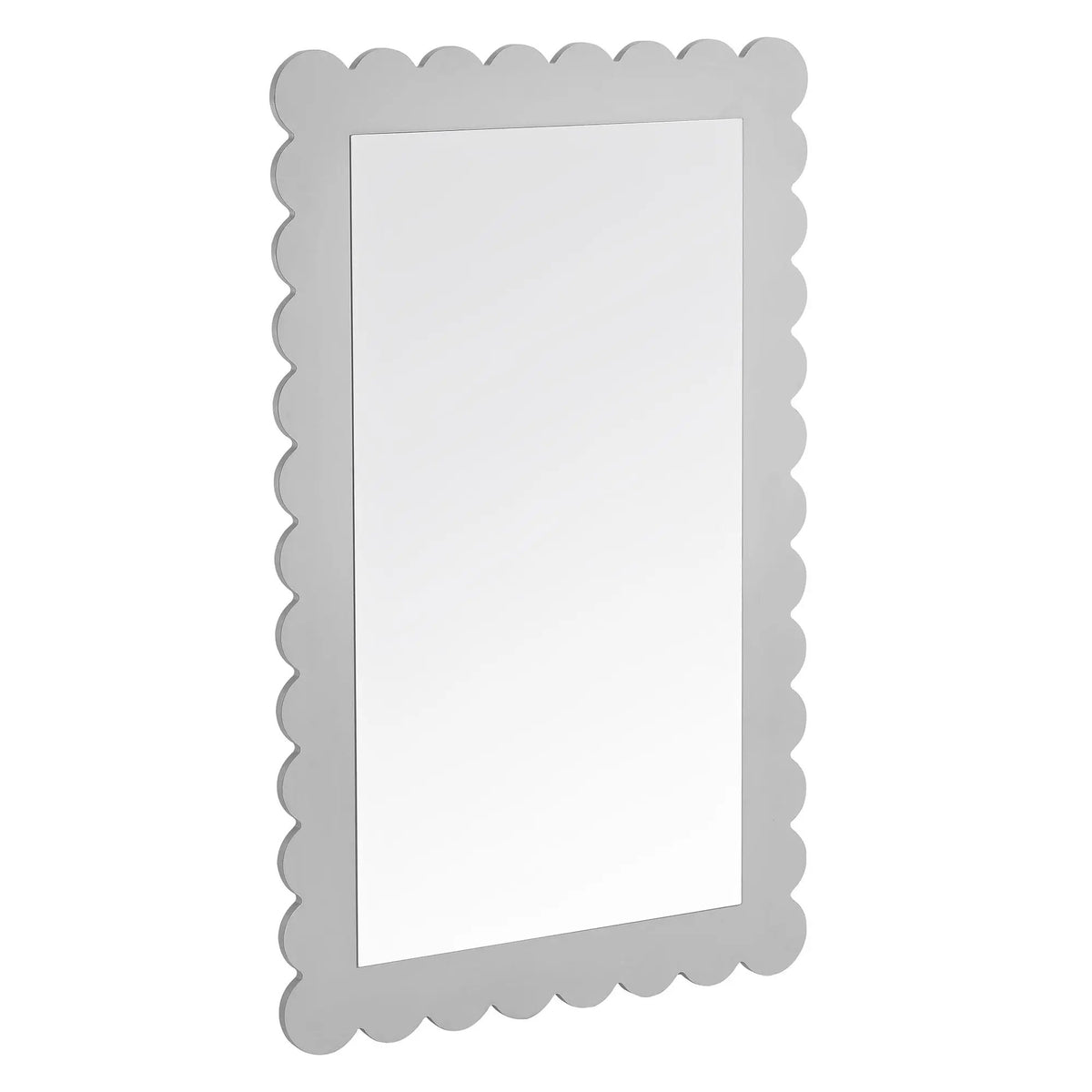 Emmeline Scalloped Rectangle Wall Mirror by Modway by HouseOfZazla